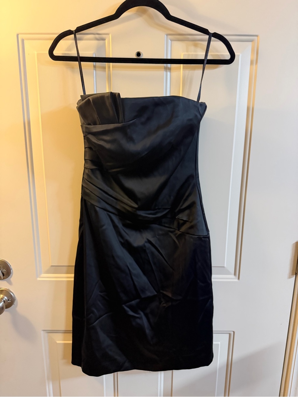 White House Black Market NWT Satin Cocktail Dress Size 0 MSRP $168